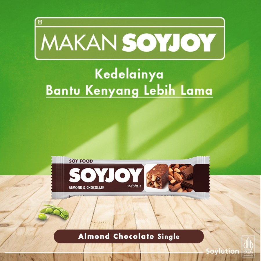 

Soyjoy Almond Coklat Satuan Bar 30gr | Single Pack Soyjoy Almond coklat | Soyjoy Almond Coklat | Soyjoy Danish Cheese | Soyjoy Strawberry | Soyjoy Raisin Almond | Otsuka | Pocari | Ion Water | Oronamin C | Fibe Mini