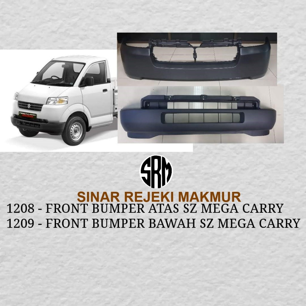 BUMPER BEMPER DEPAN SUZUKI APV 2006 2007 2008 / MEGA CARRY HITAM MENTAH