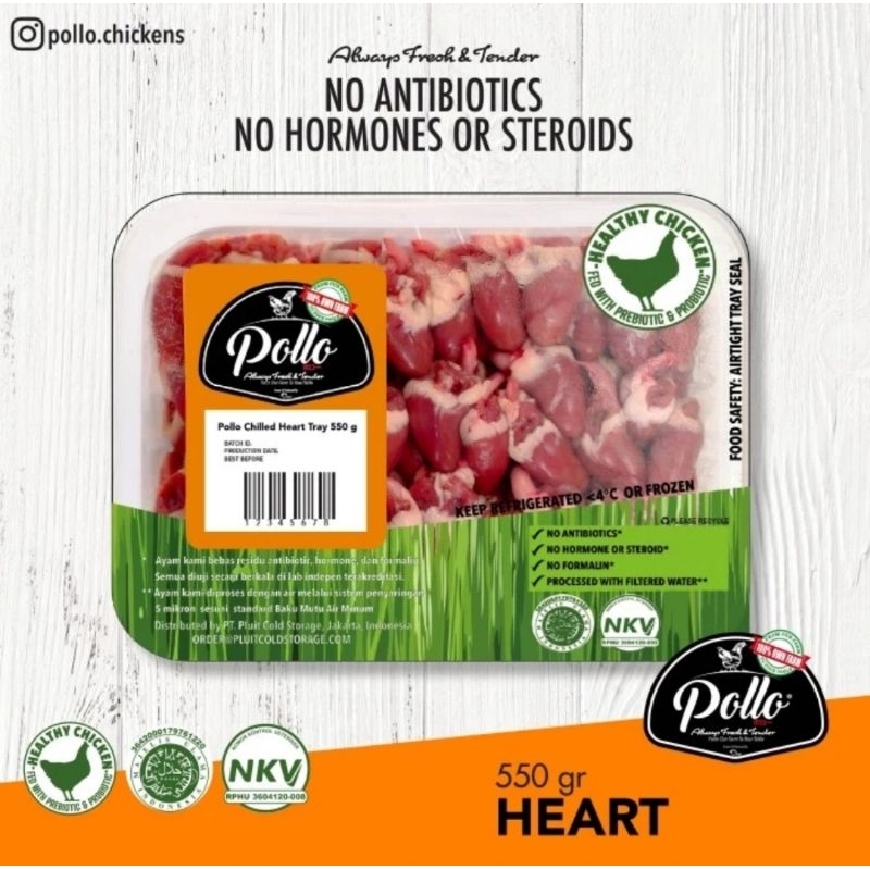 

Jantung Ayam Probiotik Pollo / Pollo Chicken Heart - 550 gram