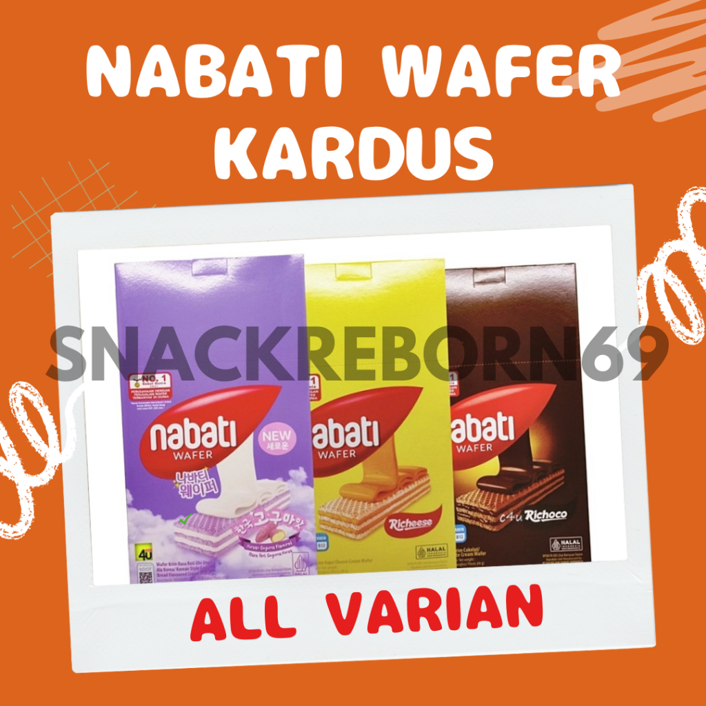 

Richeese Nabati Wafer Box All Varian 7 gram Isi 20 Pcs