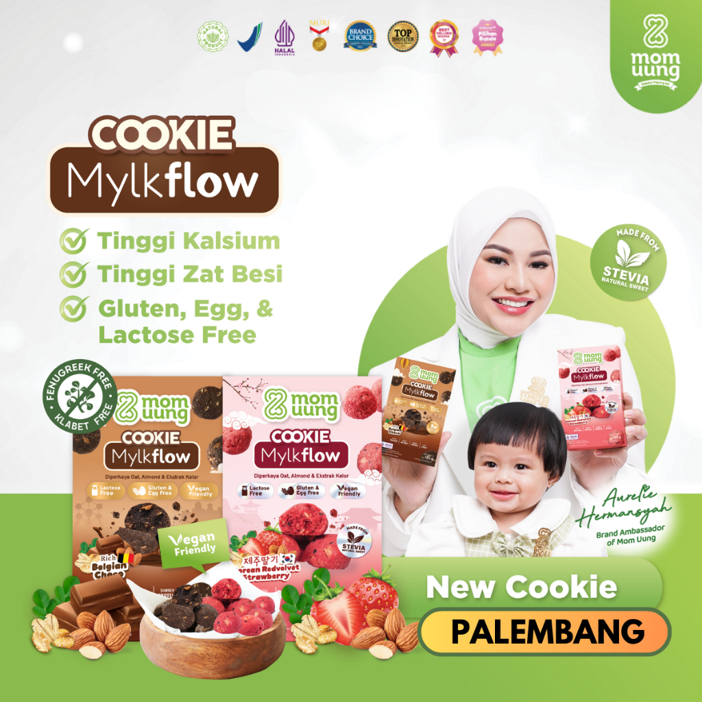 

MOM UUNG COOKIE MYLKFLOW RICH BELGIAN CHOCO & KOREAN REDVELVET STRAWBERRY