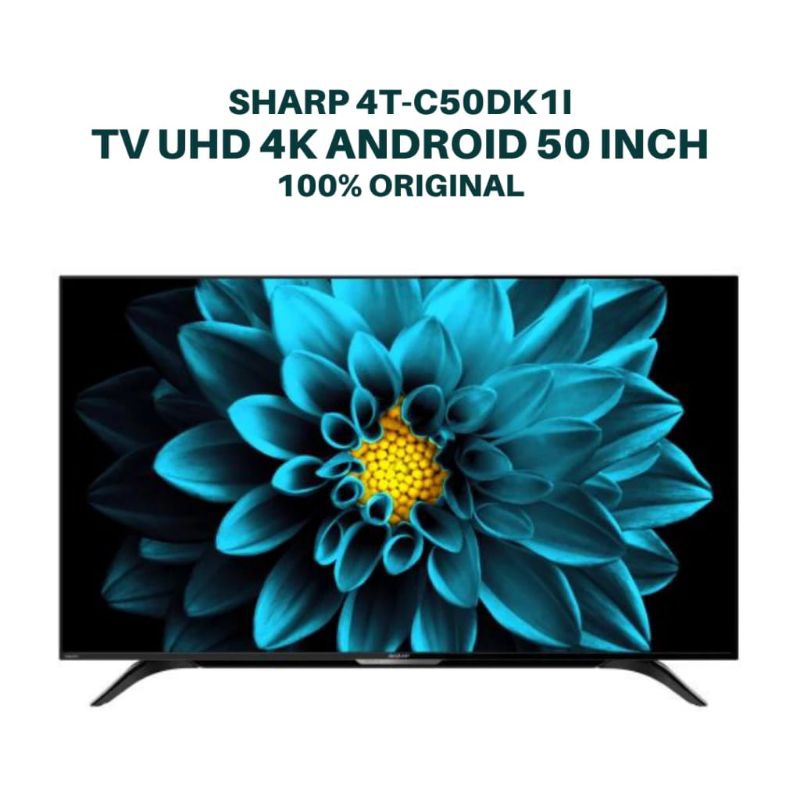 Android TV LED SHARP Aquos 50"inch 4K UHD 4T-C50DK1I