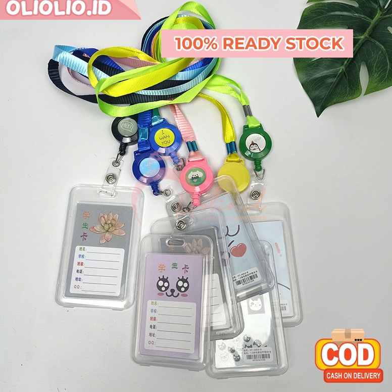 

PROMO COD Name tag ID CARD HOLDER KOREA dan kalung tempat name tag kartu 2 sisi MX2545 Nyaman