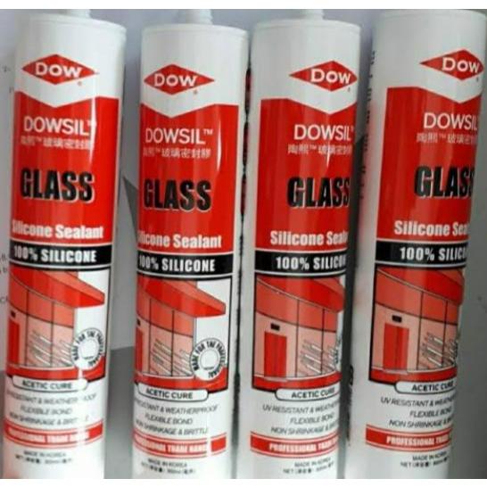 LEM SILICON KACA AQUARIUM DOWSIL GLASS SILICON SEALANT 300ML