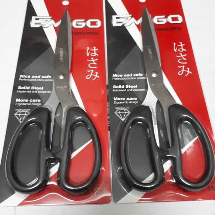 

ART Q9Y7 Gunting besar hitam emigoMONTANA BOSSCO isi 6pcs 185