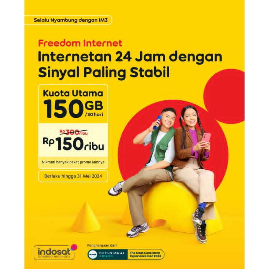 Paket data INDOSAT - Freedom Internet