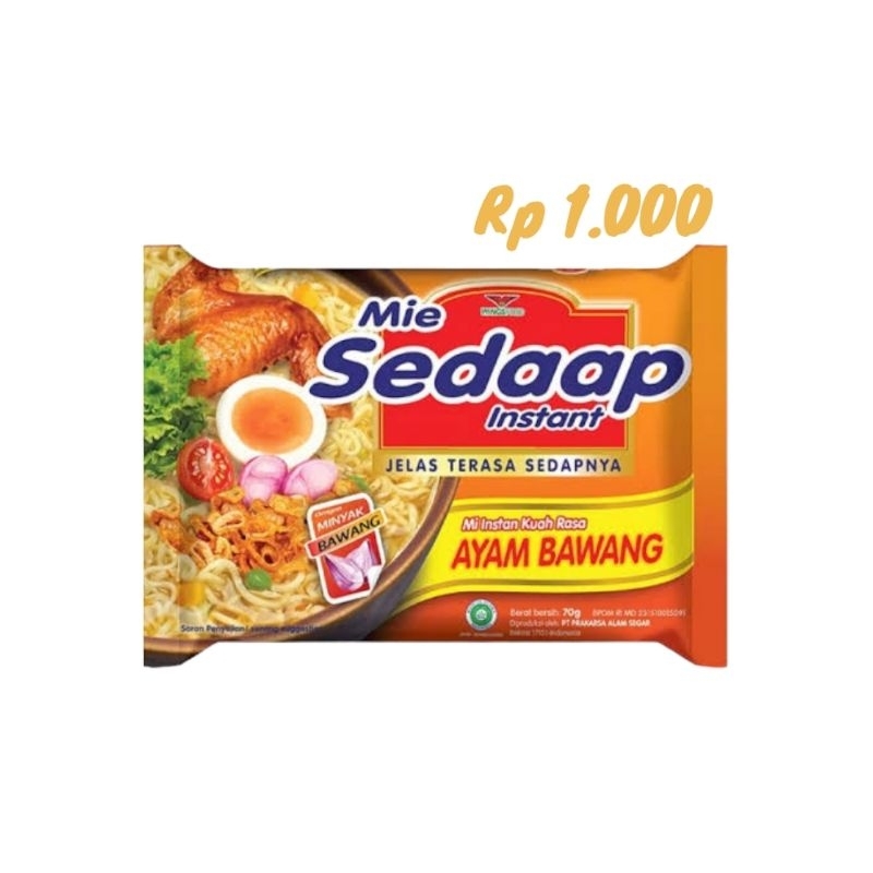

Mie sedaap rasa ayam bawang 1 pcs murah nampol