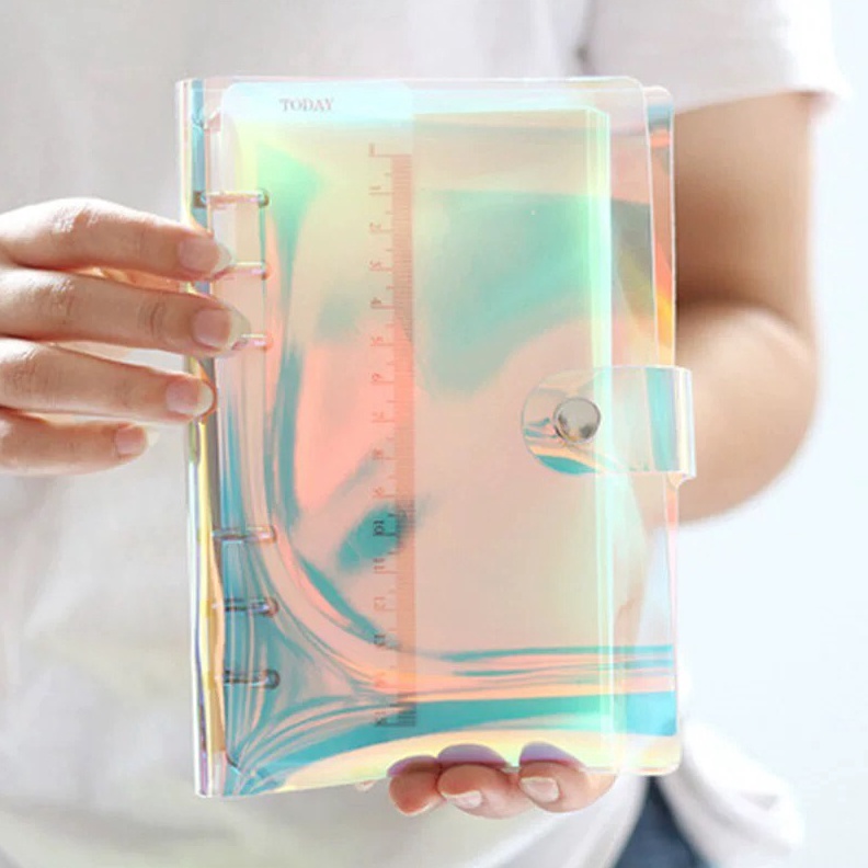 

ART G5M7 BINDER TRANSPARAN A5 A6 HOLOGRAM JELLY CASE BINDER