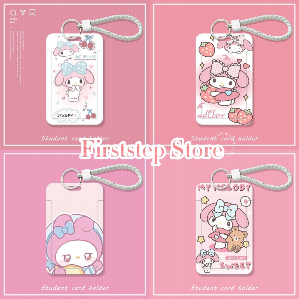 

FIRSTSTEP - Melody Sanrio ID Card Holder / Name Tag / Gantungan Kartu Nama / Tali ID Card / Tempat Kartu ID Card Holder / ID Card Premium / Gantungan Kunci / Gantungan Kunci Anime Kartun / Gantungan Lucu / Gantungan ID Card Cute