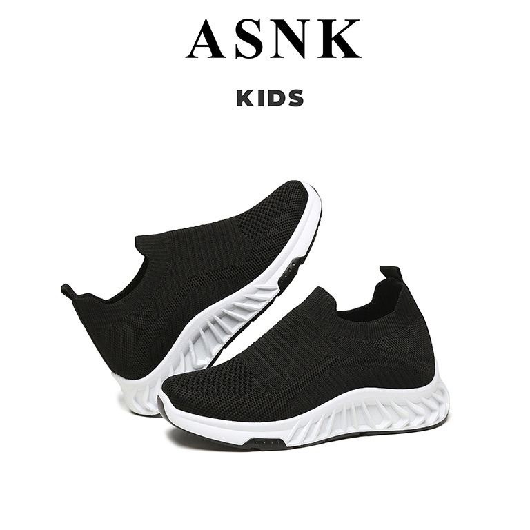 Paling Sesuai GROSIRCOD SEVENDAY SEPATU RAJUT SNEAKERS ANAKANAK UNTUK USIA 29 TAHUN  BOY  GIRL HITAM