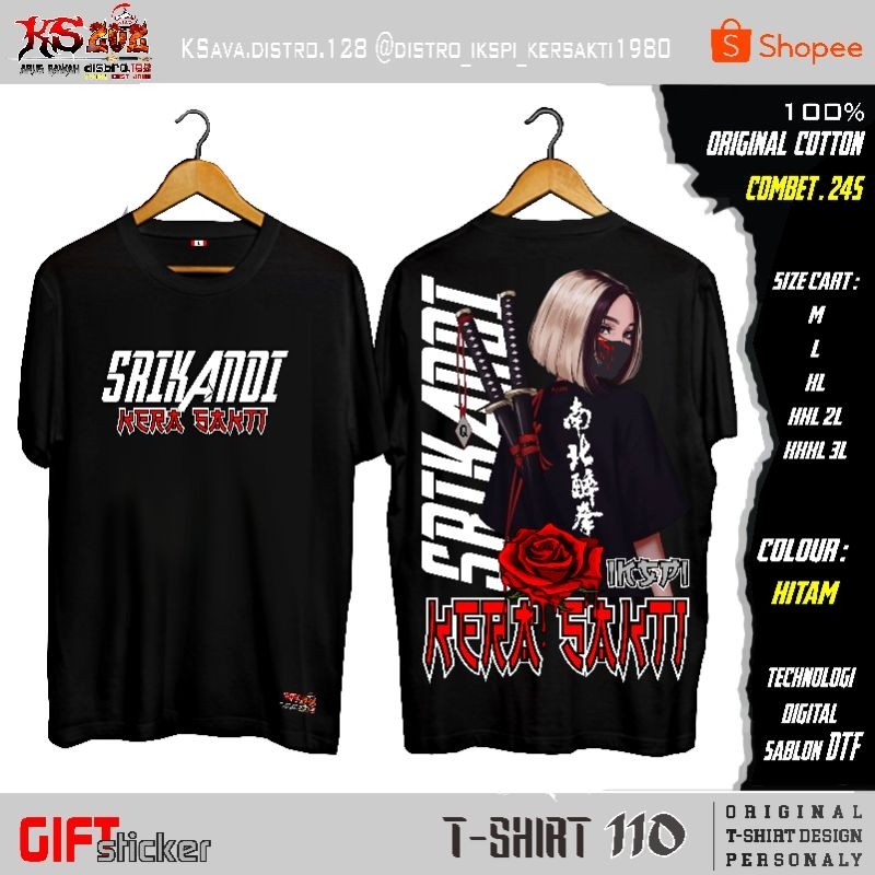 KAOS IKSPI T-Shirt 110  SRIKANDI IKSPI (Wajib KTA/Chat Toko)