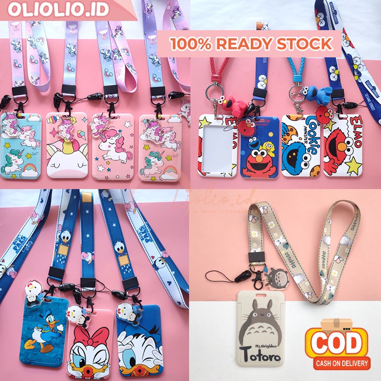 

PROMO Name Tag Id Card Holder Korea Motif Kartun Hardcase Aksesoris Tempat Kartu Nama kualitas bahan tebal GTG Berkualitas