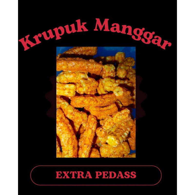 

Krupuk Manggar / Krupuk Akar pedas, Enak, Gurih 1 Kg