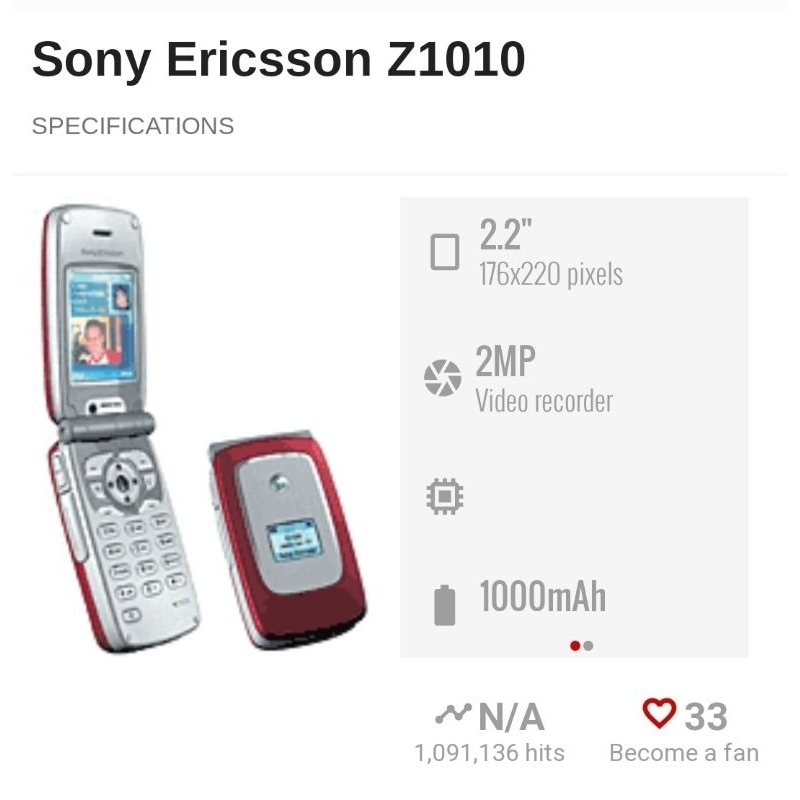 SONY ERICSSON Z1010 FLIP HP JADUL LANGKA CANTIK DAN MENARIK HP NOSTALGIA 100% ORIGINAL