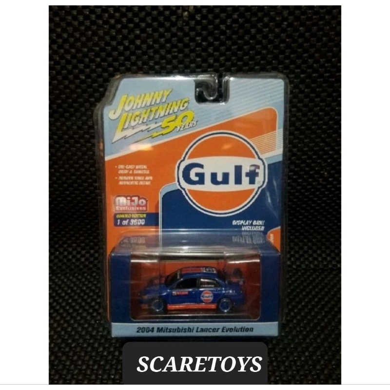 Johnny Lightning 2004 Mitsubishi Lancer Evolution GULF