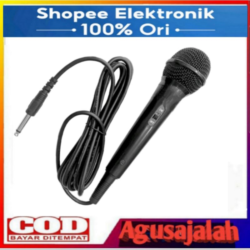 Mic Karaoke Speaker Bluetooth Wireless Fleco  Panjang 5 meter Termurah