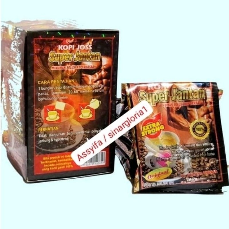 

KOPI SUPER JNT SESUAI FOTO ISI 10 SACHET KOPI KING PRIA