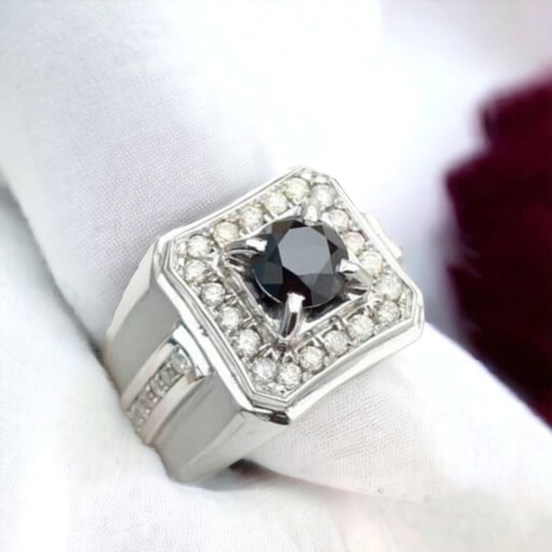 cincin berlian hitam sertifikat memo