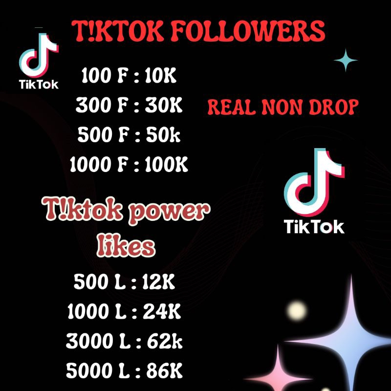 followers tiktok likes tiktok non drop