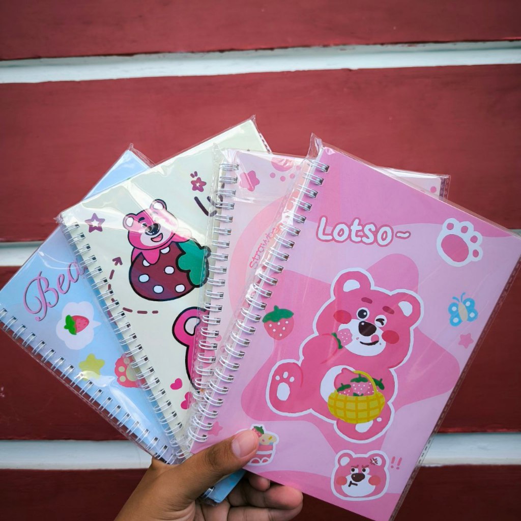 

Lotso Buku Tulis Notebook Ring A5 /Notebook A5/Buku Tulis Sekolah isi 60 lembar