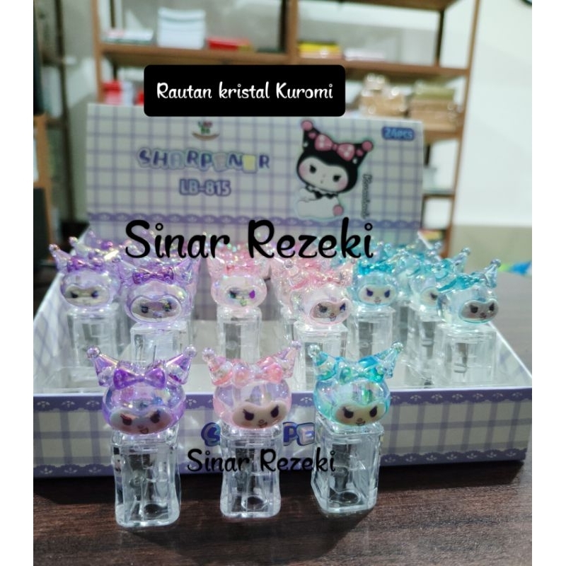 

1 buah!! Rautan kristal kuromi/rautan sanrio kuromi/sharpener/rautan pensil murah fancy