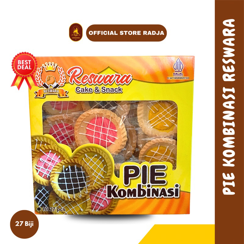 

[27 pcs] Pie Kombinasi Reswara Pie Jogja Aneka Varian Rasa Pie Kering Kombinasi - Oleh Oleh Jogja