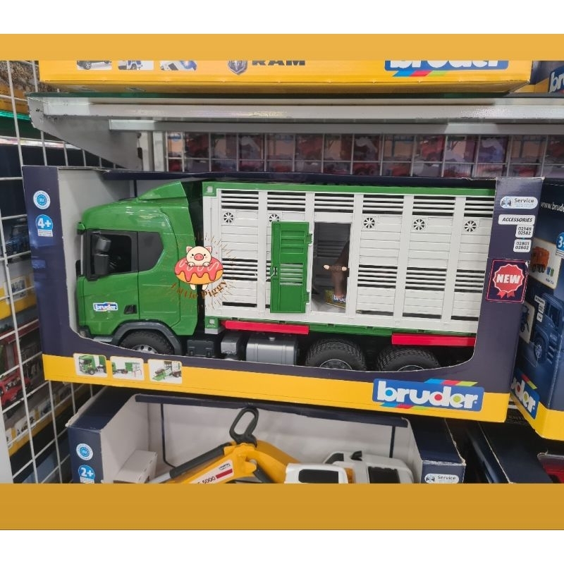 Bruder toys scania super cattle transportation truck 3548