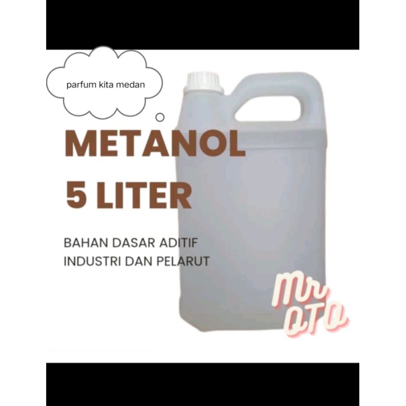 METANOL METHANOL 5 LITER 99% SUDAH TERMASUK JERIGEN 5 L