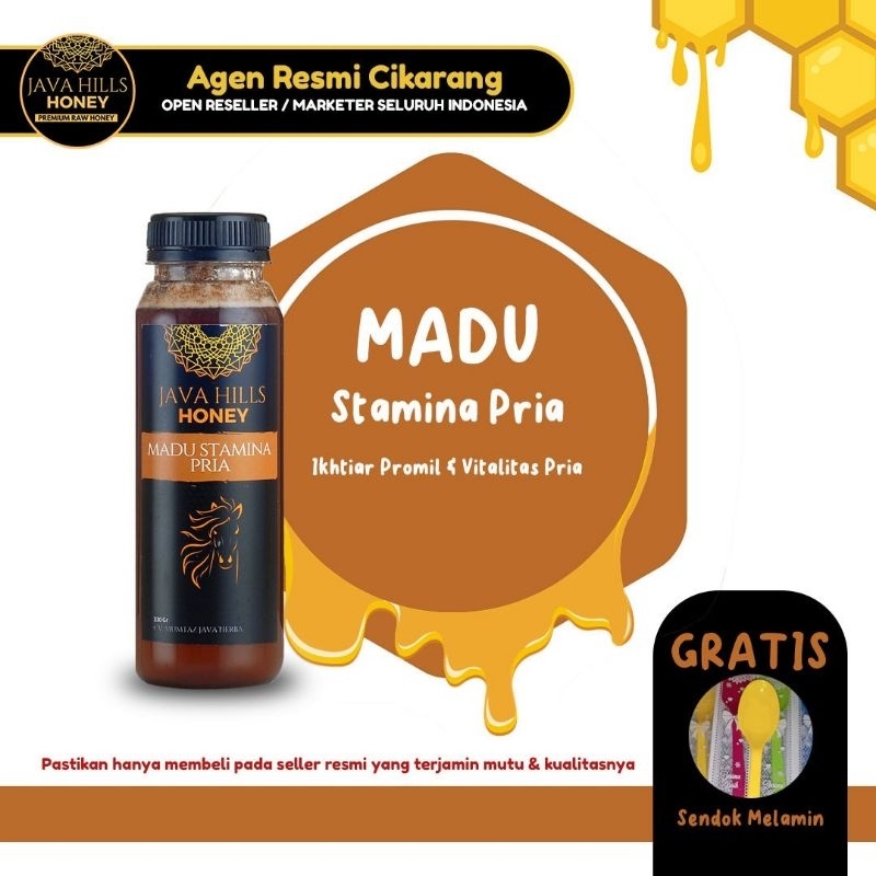 

Java Hills Raw Honey Madu Stamina Pria Dewasa Herbal Kuat Premium Asli Murni 100% Original Tanpa Campuran 320 Gram Bisa COD Bayar Ditempat | Javahills Honey