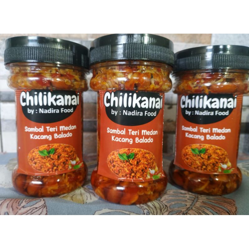 

SAMBAL TERI MEDAN MIX KACANG 150gr
