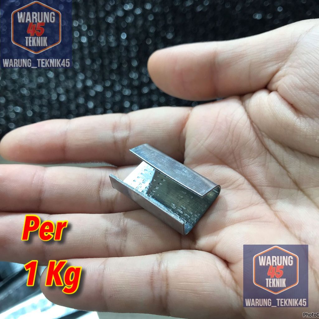 

Klem metal besi klip grip gripper griper straping band tebal 1kg 1 kg