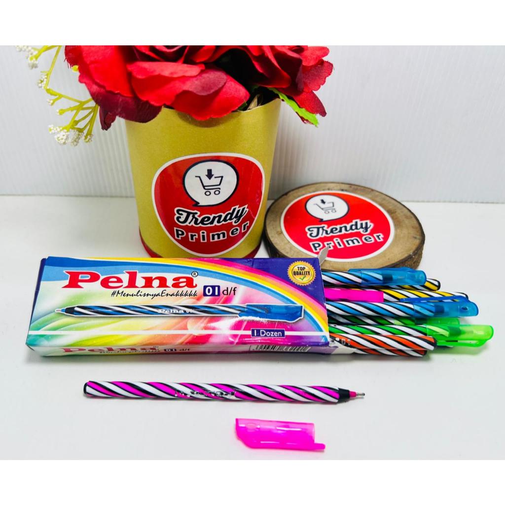 

Pulpen Ulir isi 12 pcs ballpoint tinta hitam pen ulir