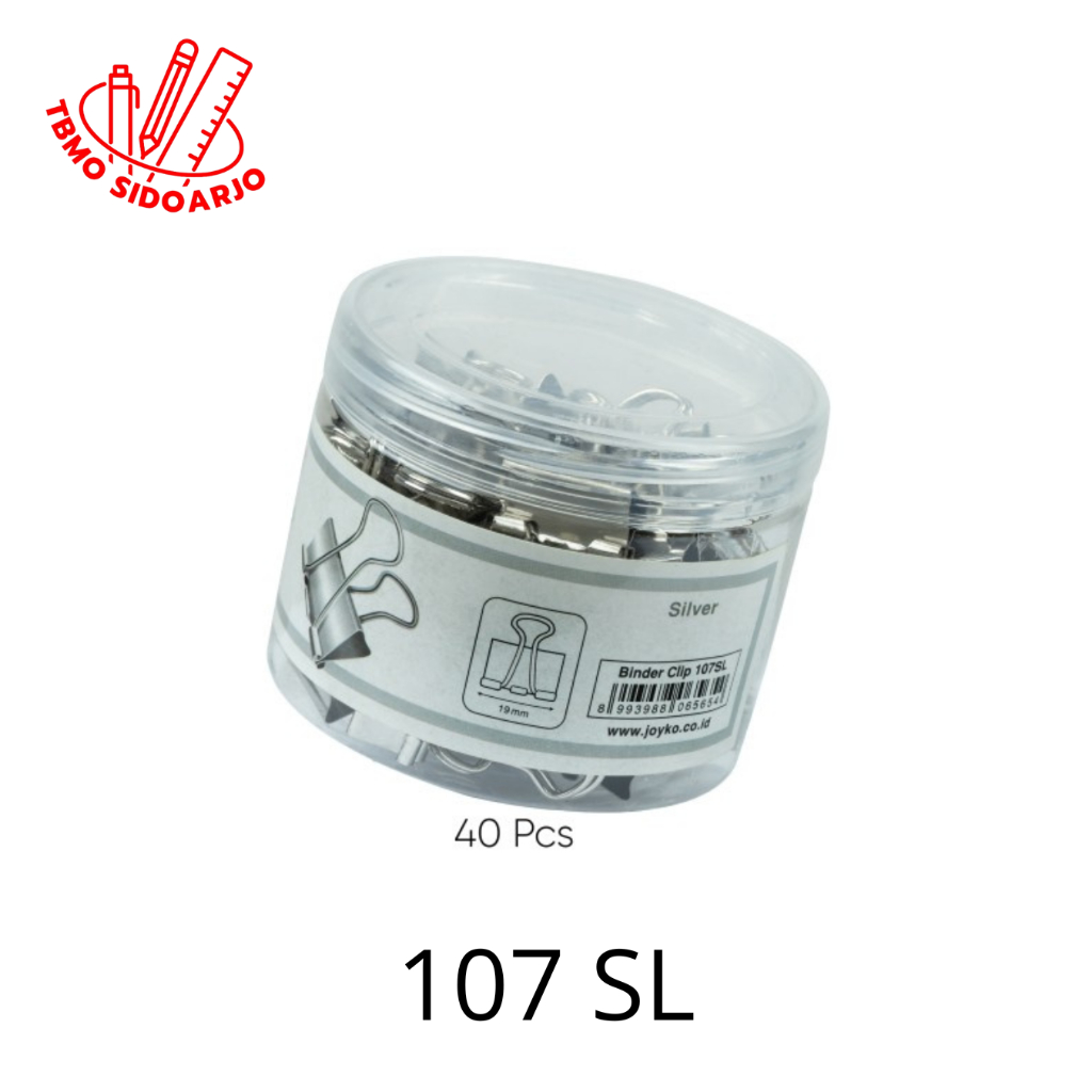 

TBMO Binder Klip Joyko 107 SL Silver / Klip Kertas Joyko