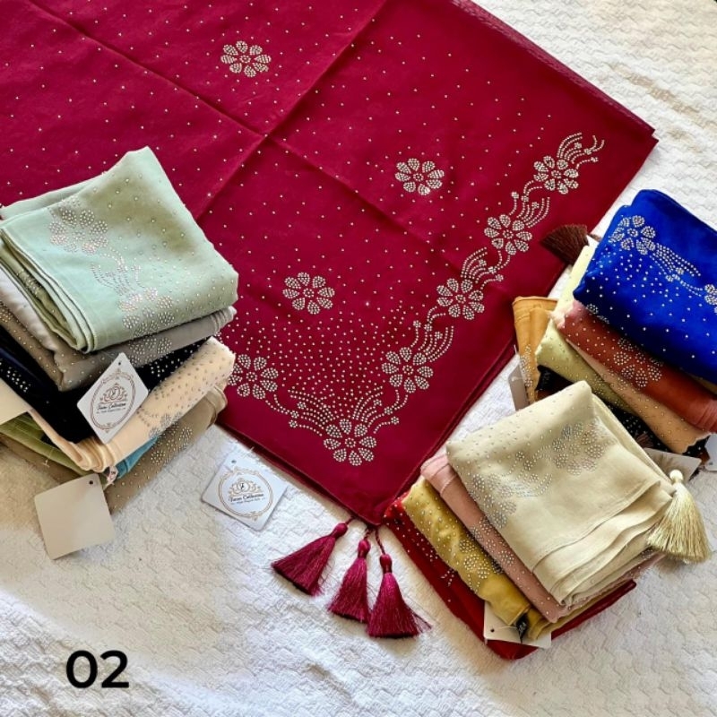 Hijab segiempat Azara Twins Collection 2