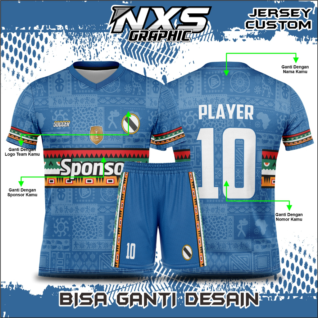 STELAN BAJU BOLA FULL PRINTING CUSTOM DESAIN
