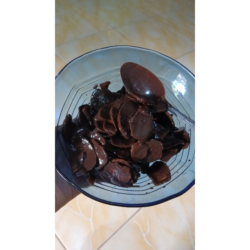 

keripik pisang lumer dark coklat