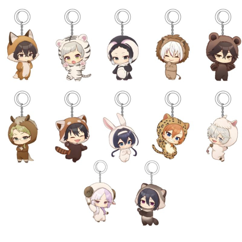 BUNGOU STRAY DOGS  KEYRING CHIBI / GANTUNGAN KUNCI ANIME BUNGOU STRAY DOGS BSD