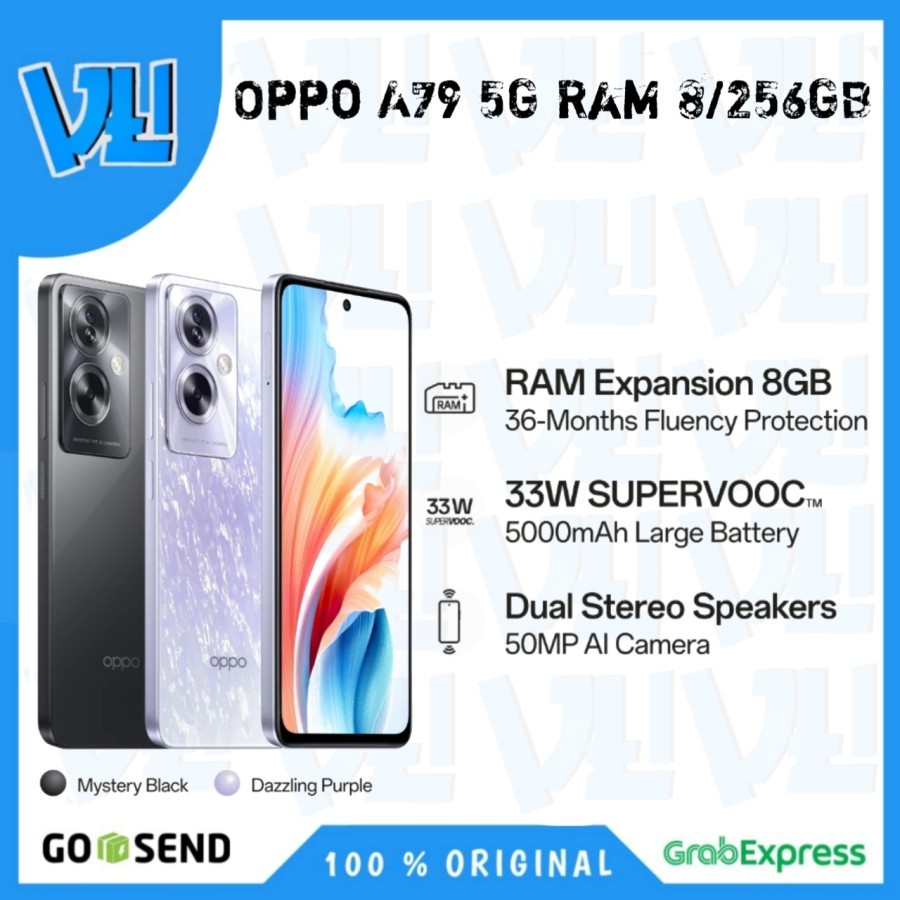 Oppo A79 5G Ram 8/256GB [Ram 8GB Internal 256GB] - Garansi Resmi