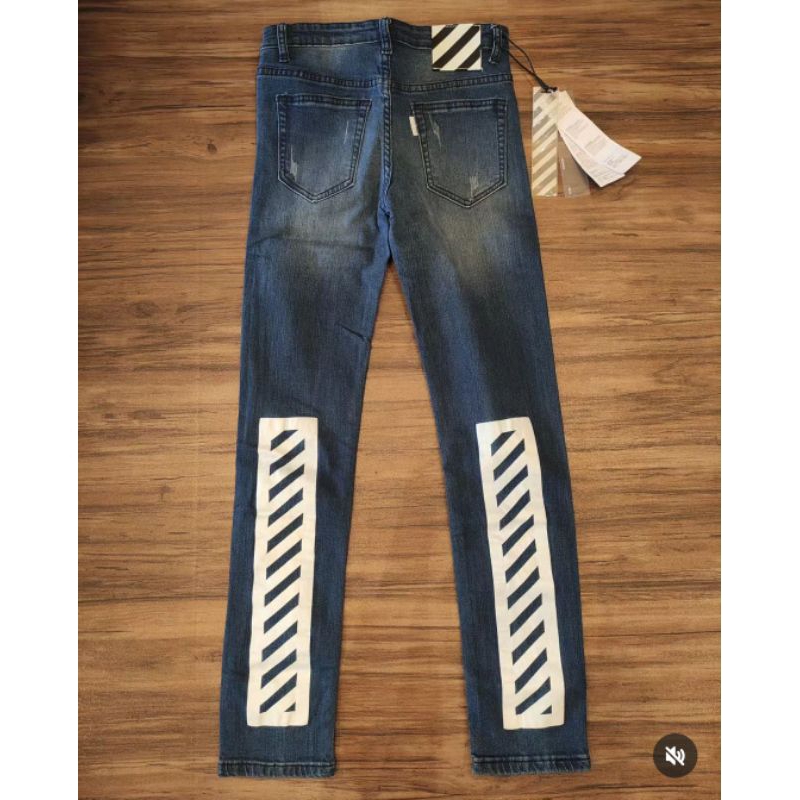 celana jeans off white premium