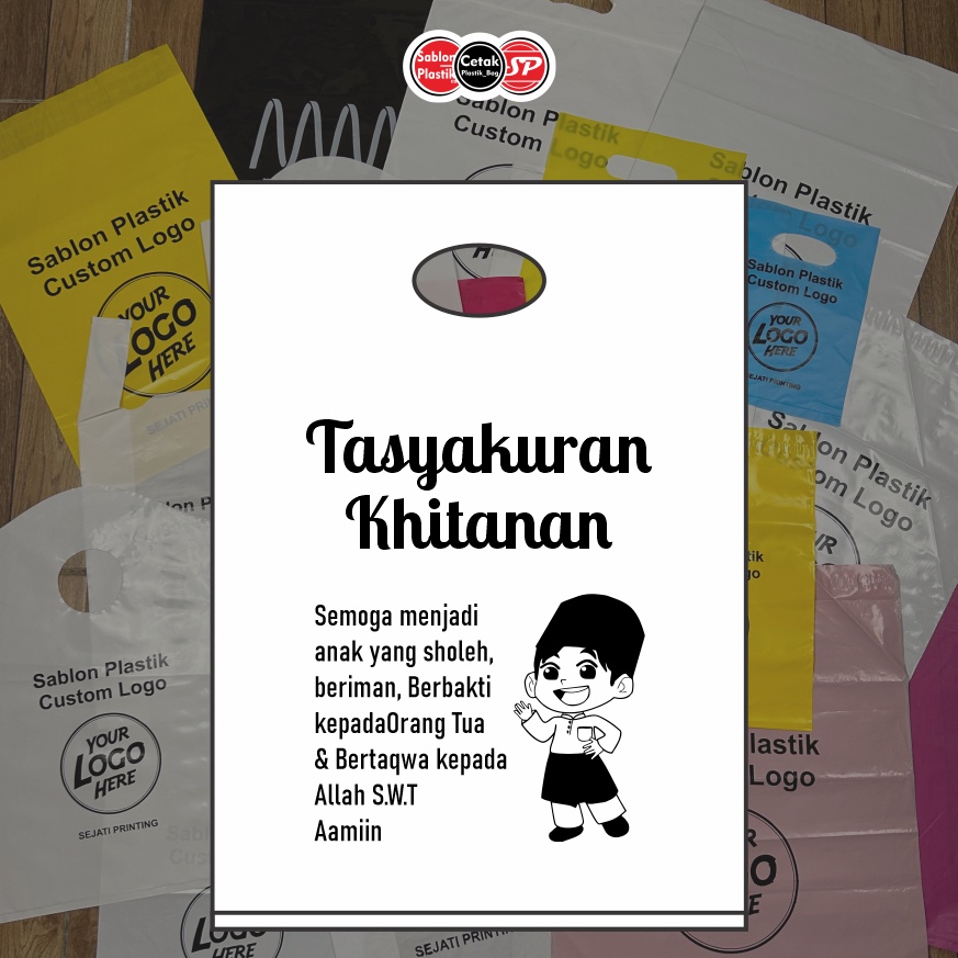 

Diskon Harian Isi 5pcs Plastik Motif Sunatan Plastik Hidangan Plastik Khitanan Plastik Sunat