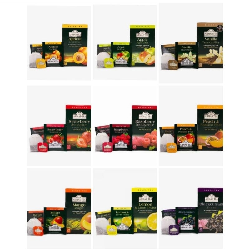 

AHMAD TEA SACHET - 20 VARIAN RASA - PAKET HEMAT PERSACHET