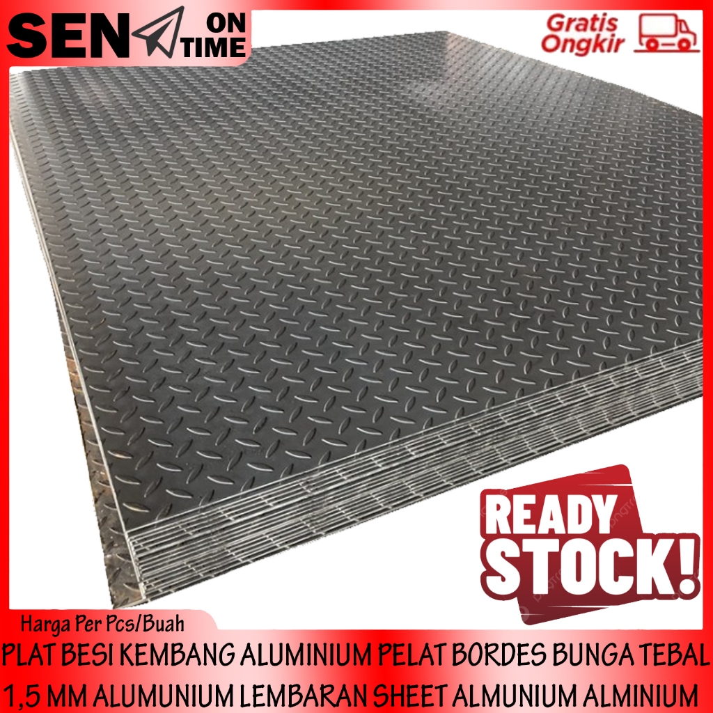 [Kargo] PLAT KEMBANG ALUMINIUM PELAT BORDES BUNGA TEBAL 1,5 MM PLATE BESI ALUMUNIUM LEMBARAN SHEET A