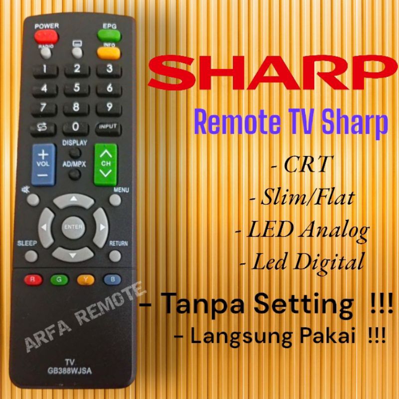Remote TV Sharp Aquos LED Kualitas Original