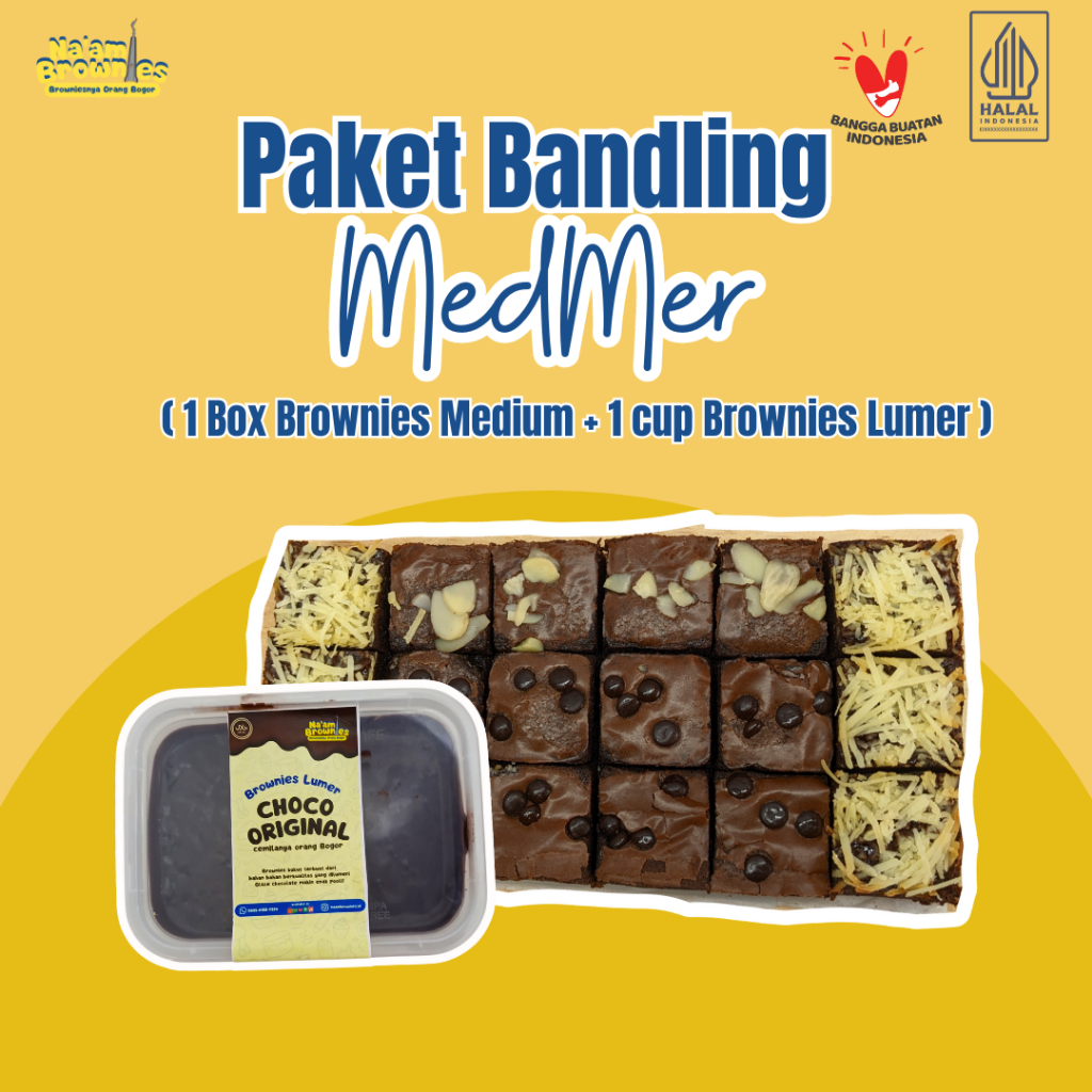 

[ Buy 1 Get 3 ] [ Free Brokrik Mini ] MEDMER BROWNIES FUDGY MEDIUM & LUMER 200ML