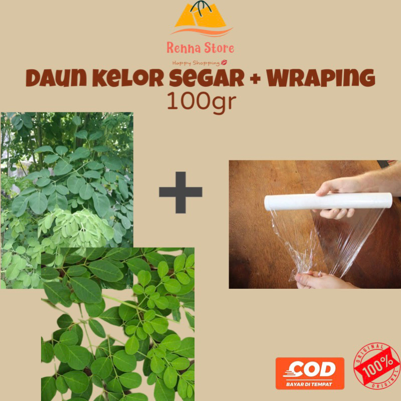 

[JATIM] Daun Kelor Segar 100gr + Wraping (Baru petik dari pohon)