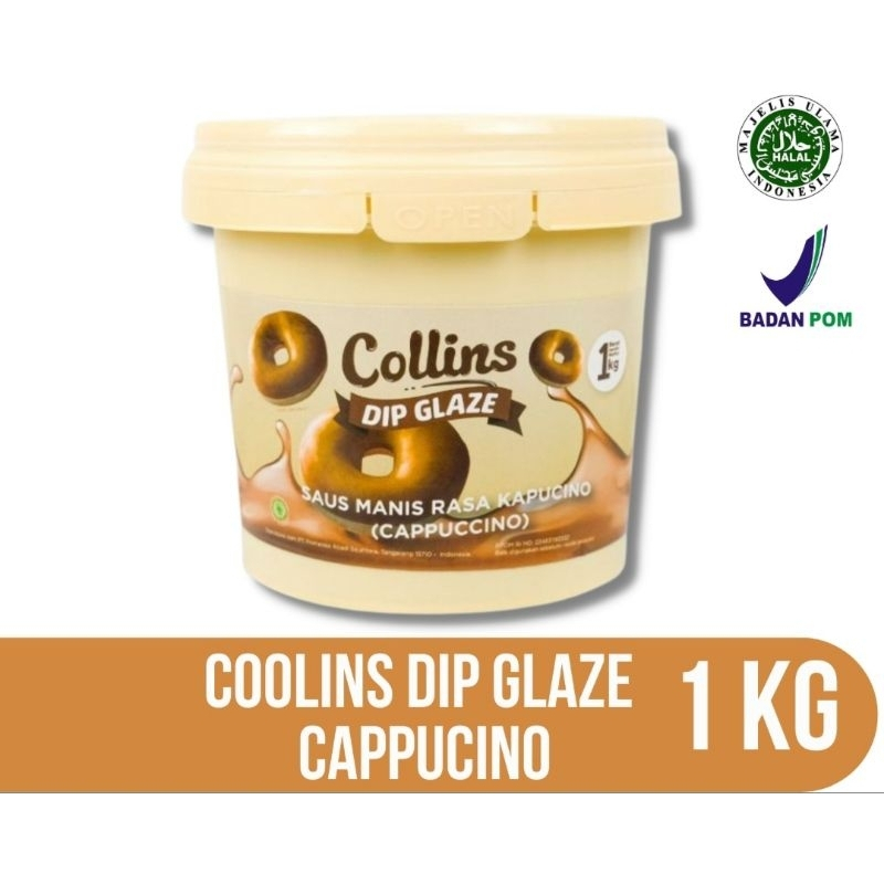 

Collins Dip Glaze 1 kg Cappucino Topping Kue Donut Pisang