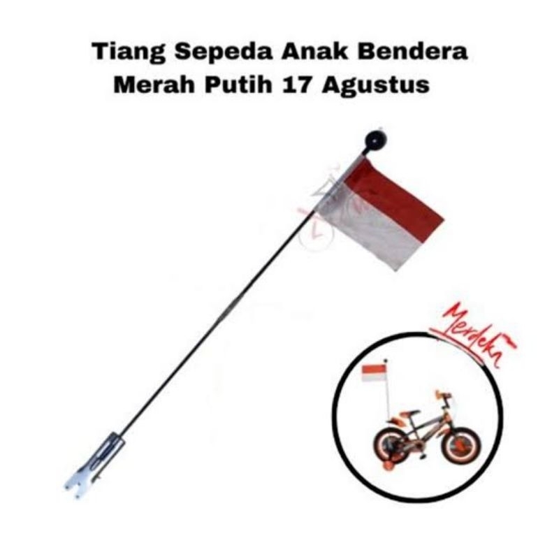 Tiang bendera sepeda