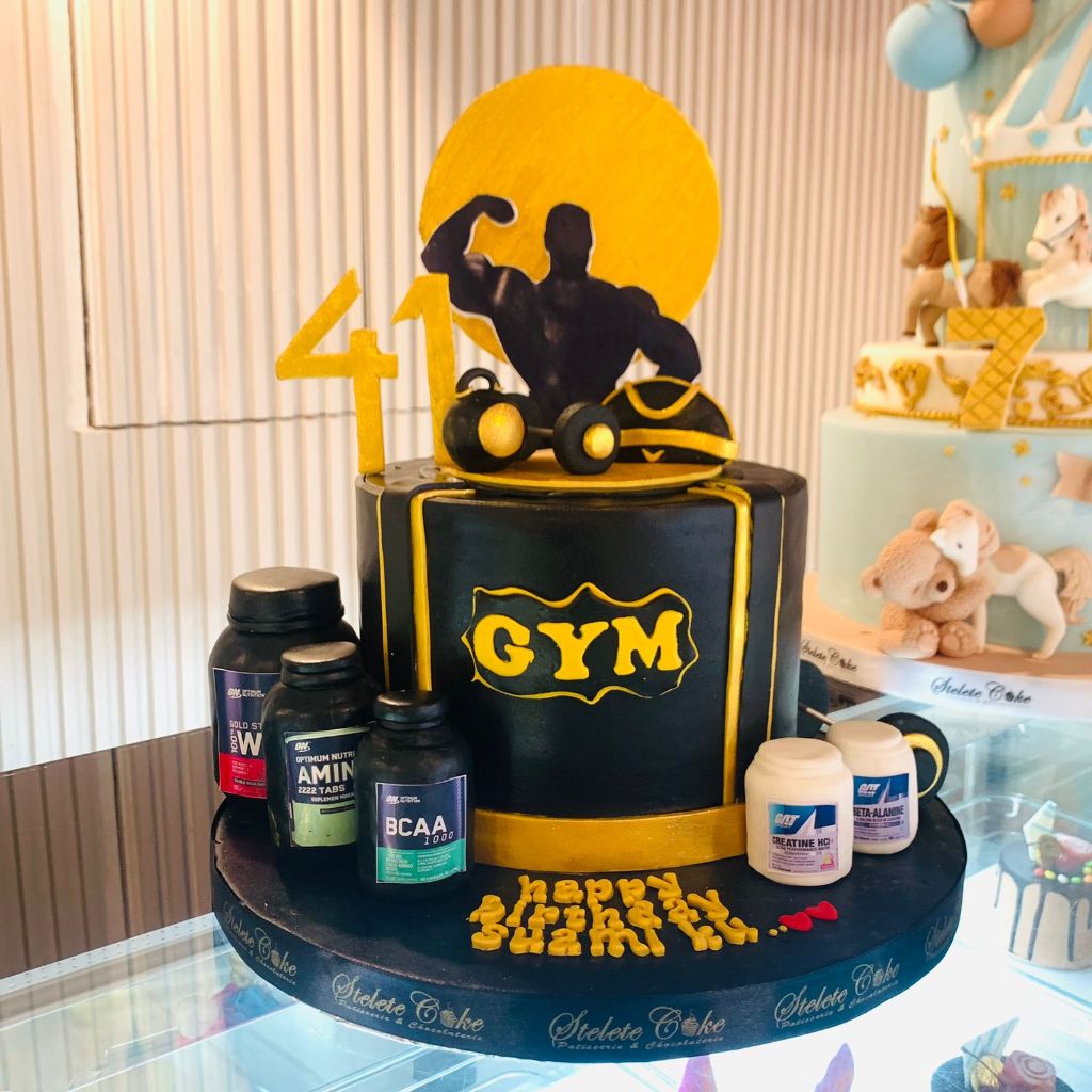 

Birthday Cake GYM / Custom Cake Tema Fitnes / Kue Ulang Tahun Murah / Kue Ultah Jakarta