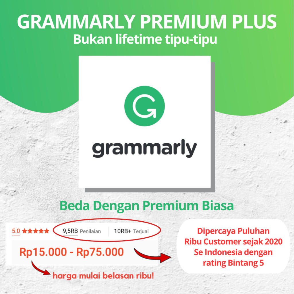 Grammarly Premium Plus Beda dengan Yang biasa Lebih Mahal Tapi Lebih Worth It Not lifetime