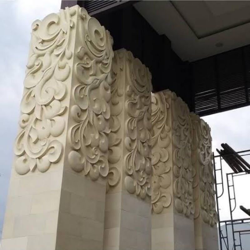 PILAR UKIRAN BATU ALAM KLASIK HIASAN UKURAN CUSTOM BEBAS ada 40x50 40x40 40x60 40x80 40x100 50x100 d